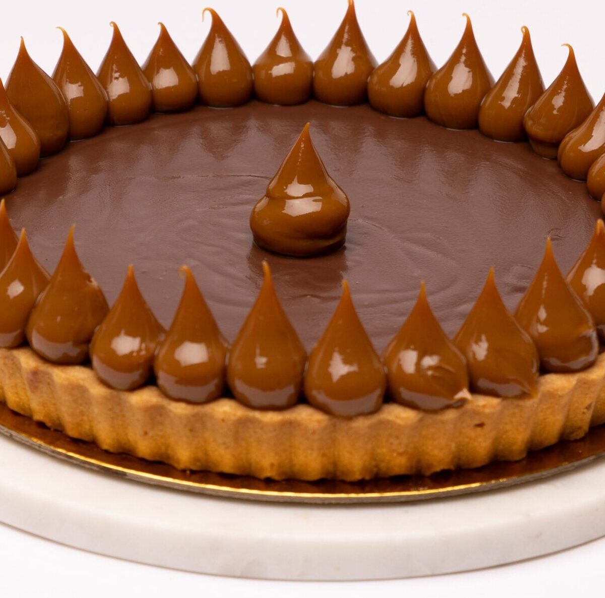 DARK CHOCOLATE & DULCE DE LECHE TART
