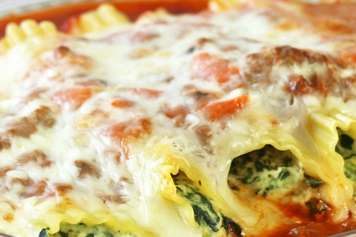 SPINACH RICOTTA CANNELLONI