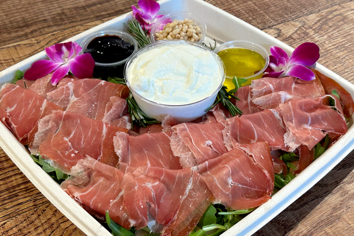 BURRATA, SERRANO, ARUGULA TRAY